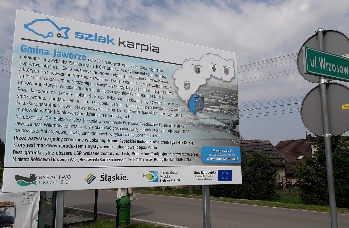 Nowe tablice informacyjno-promocyjne SZLAK KARPIA