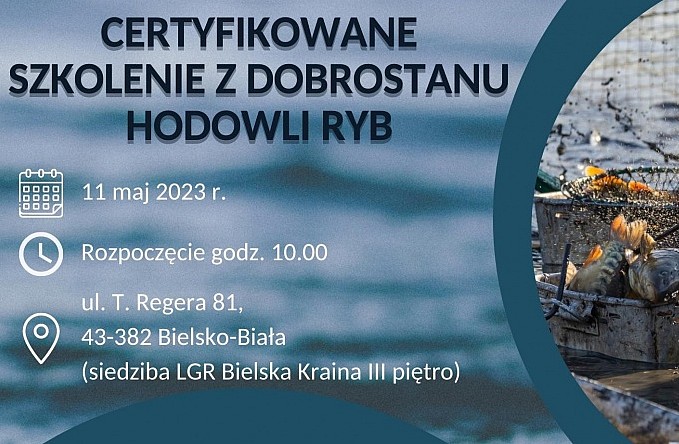 Certyfikowane szkolenie z dobrostanu hodowli ryb