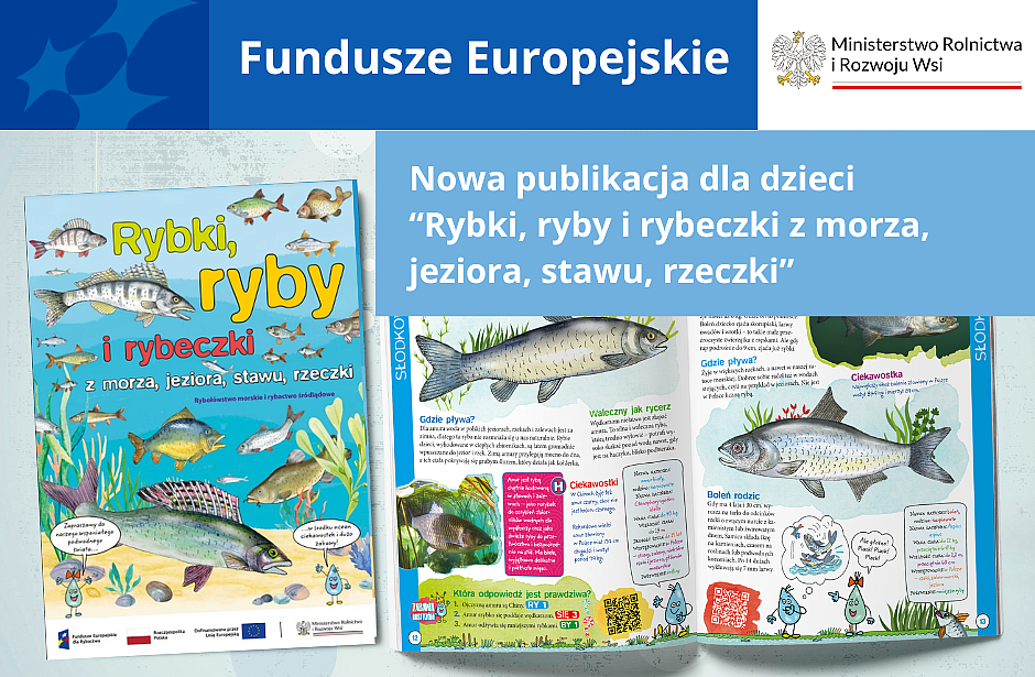 Nowa publikacja dla dzieci: „Rybki, ryby i rybeczki z morza, jeziora, stawu, rzeczki”