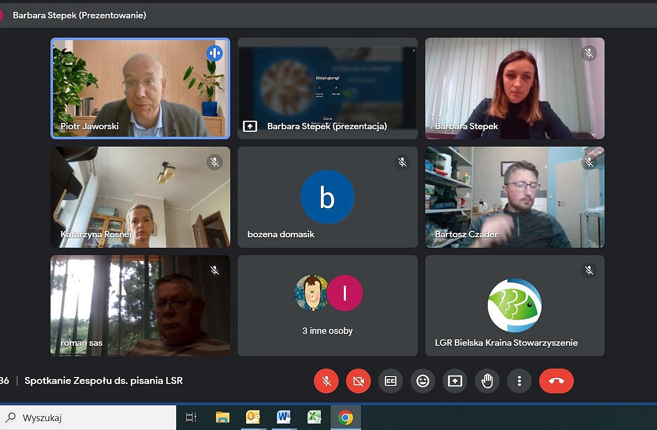 I spotkanie on-line Zespołu ds. pisania LSR Bielskiej Krainy na lata 2021-2027